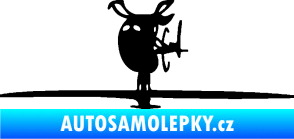 Samolepka Helikoptéra model 001 levá černá