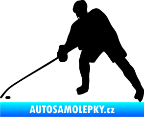 Samolepka Hokejista 002 levá černá