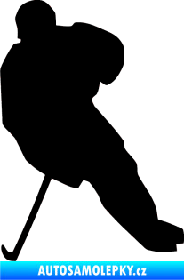 Samolepka Hokejista 003 levá černá
