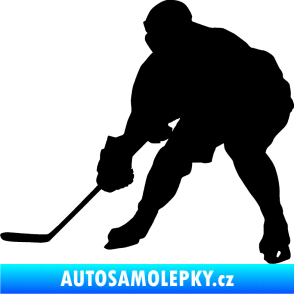 Samolepka Hokejista 016 levá černá