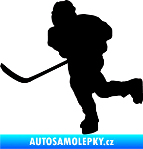 Samolepka Hokejista 017 levá černá