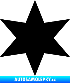 Samolepka Hvězda 002 černá