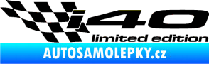 Samolepka i40 limited edition levá černá