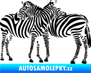 Samolepka Interiér 019 levá zebry černá