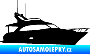 Samolepka Jachta 001 pravá černá