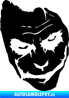 Samolepka Joker 002 pravá tvář černá