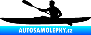 Samolepka Kajakář 003 levá černá