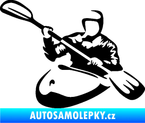 Samolepka Kajakář 004 levá černá