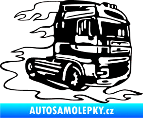 Samolepka Kamion 003 pravá nákladní auto černá