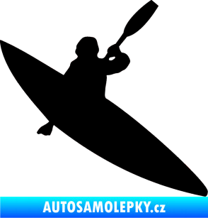 Samolepka Kanoista 001 pravá černá