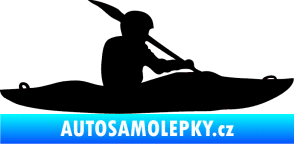 Samolepka Kanoista 003 pravá černá