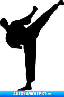 Samolepka Karate 001 pravá černá