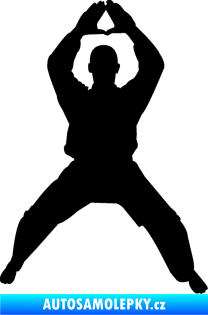 Samolepka Karate 003 pravá černá