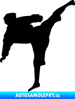 Samolepka Karate 009 pravá černá