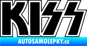 Samolepka KISS černá