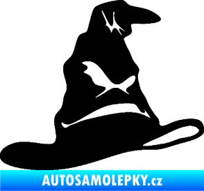 Samolepka Klobouk 001 pravá černá