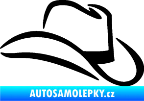 Samolepka Klobouk 002 pravá černá