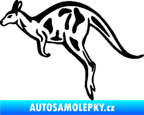 Samolepka Klokan 004 levá černá