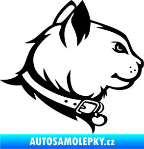 Samolepka Kočka 003 pravá černá
