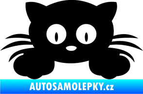 Samolepka Kočka 007 levá černá
