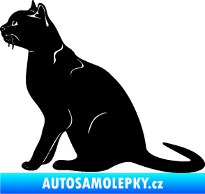 Samolepka Kočka 021 levá černá