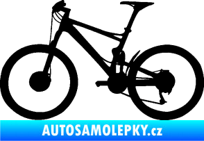 Samolepka Kolo 001 levá - (horské kolo) černá