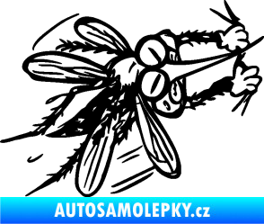 Samolepka Komár 002 pravá černá