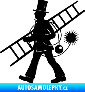 Samolepka Kominík 001 levá černá