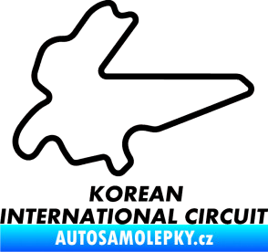 Samolepka Okruh Korean International Circuit černá