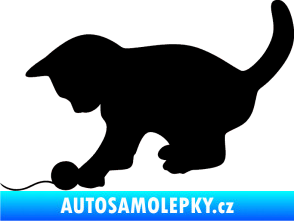 Samolepka Koťátko 001 levá černá