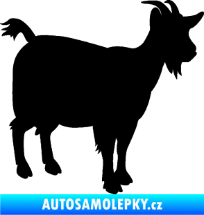 Samolepka Koza 001 pravá černá