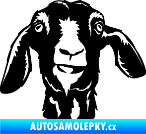 Samolepka Koza 003 pravá černá