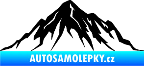 Samolepka Krajina hory 010 pravá černá