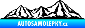 Samolepka Krajina hory 019 pravá černá