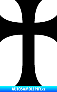 Samolepka Křesťanský kříž 002 černá