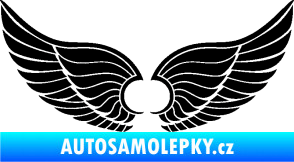 Samolepka Křídla 007 černá