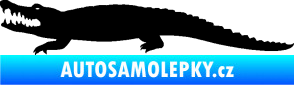 Samolepka Krokodýl 002 levá černá