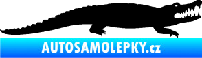 Samolepka Krokodýl 002 pravá černá