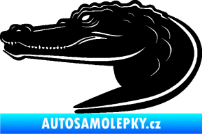 Samolepka Krokodýl 004 levá černá