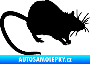 Samolepka Krysa 002 pravá černá