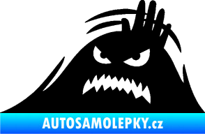 Samolepka Kuk 005 levá vzteklý šmírák černá