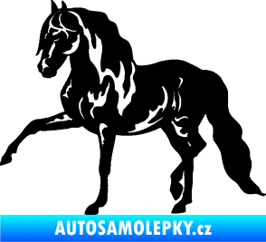 Samolepka Kůň 039 levá černá