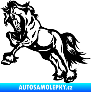 Samolepka Kůň 055 levá černá