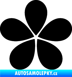 Samolepka Květina dekor 031 černá