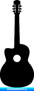 Samolepka Kytara akustická černá