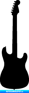 Samolepka Kytara elektrická černá