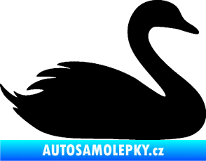 Samolepka Labuť 001 pravá černá