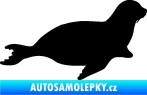 Samolepka Lachtan 001 pravá černá