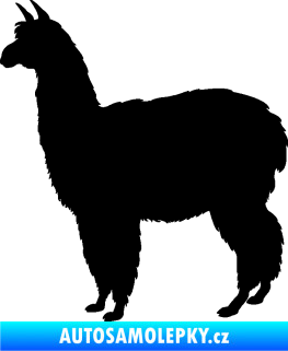 Samolepka Lama 002 levá alpaka černá