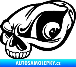 Samolepka Lebka 018 levá černá